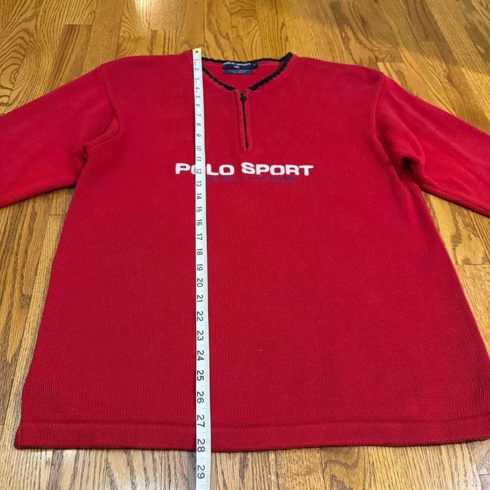 Vintage Red Ralph Lauren Polo Sport Sweater - Picture 9 of 10